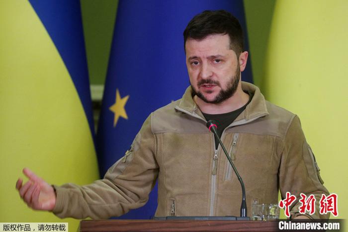 資料圖：烏克蘭總統(tǒng)澤連斯基。