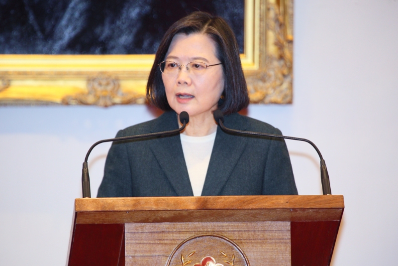 資料圖：蔡英文。 圖片來源：臺灣“中時新聞網(wǎng)” （打炸）.jpg