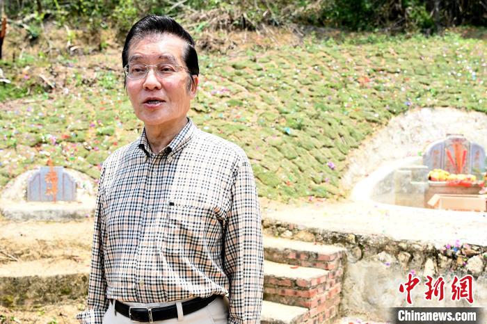 6月2日，張榮恭在大陸祖籍地祭祖儀式結(jié)束后接受<a target='_blank' href='/' >中新網(wǎng)</a>記者獨(dú)家采訪?！埥鸫?攝