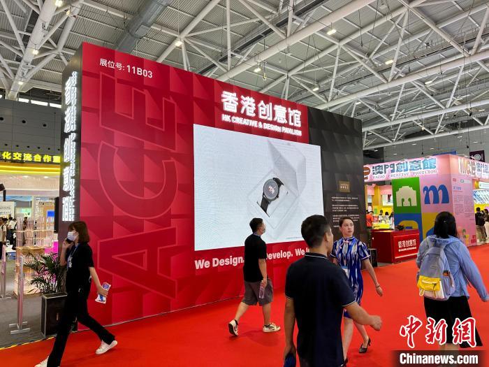 香港創(chuàng)意館展區(qū)。　方偉彬 攝