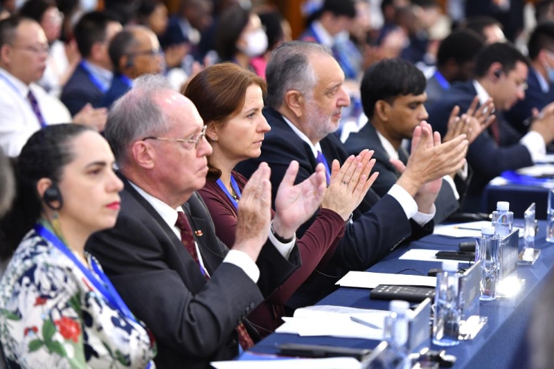 6月14日，全球人權(quán)治理高端論壇在北京舉辦。（圖源：新華網(wǎng)）