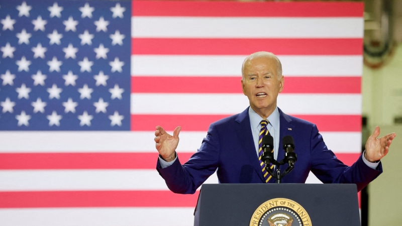 7月6日，美國總統(tǒng)拜登在南卡羅來納州發(fā)表演說。（圖源：路透社）