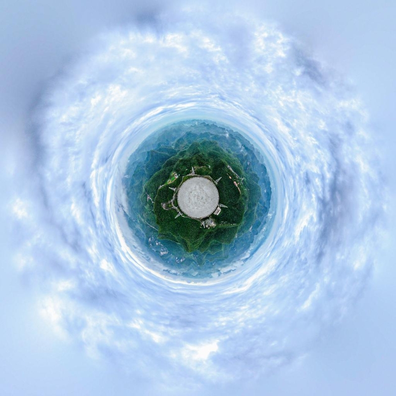 6月23日拍攝的中國天眼FAST全景（維護保養(yǎng)期間拍攝，無人機照片）。（圖源：新華社）