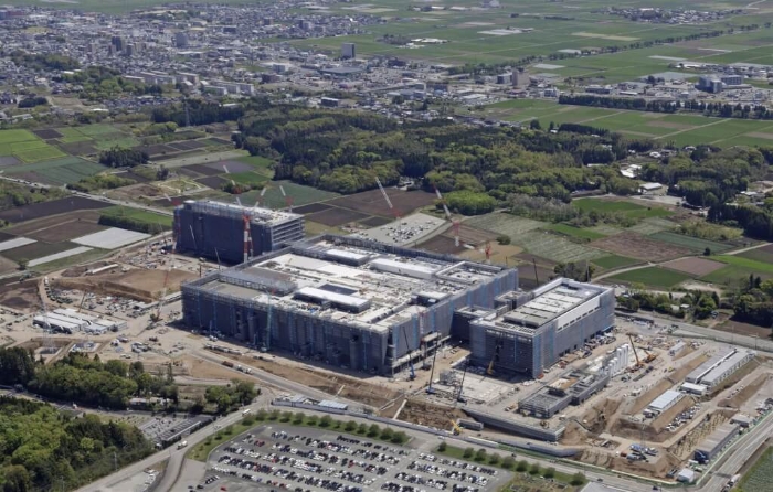 圖為臺積電熊本廠4月26日的興建進度 圖為臺積電熊本廠4月26日的興建進度