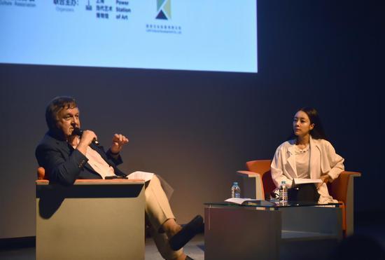 王凱麗Kelly Wang與聯合國教科文組織UNESCO漢斯·道維勒博士Dr.Hans d’Orville在上海當代藝術博物館PSA對談《文化與價值》CULTURE AND VALUE
