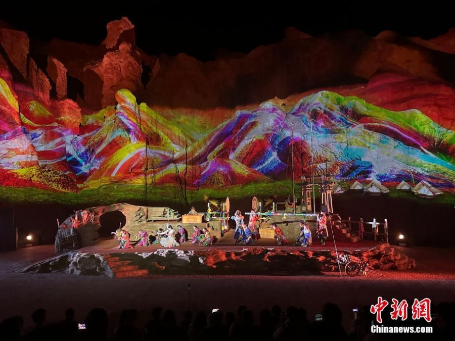 甘肅張掖：《阿蘭拉格達》填補七彩丹霞游夜游空白