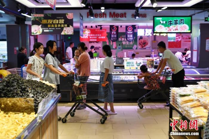 超市資料圖。翟羽佳 攝