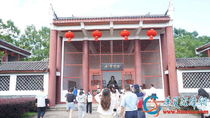 兩岸媒體人參訪女書園。（攝影：虞鷹）