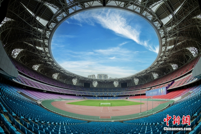 杭州奧體中心內(nèi)景。
