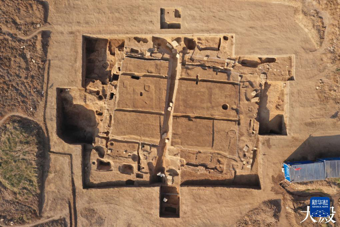 邾國(guó)故城遺址夯土建筑基址航