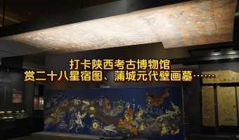 兩岸媒體打卡陜西考古博物館 賞二十八星宿圖、蒲城元代壁畫墓…