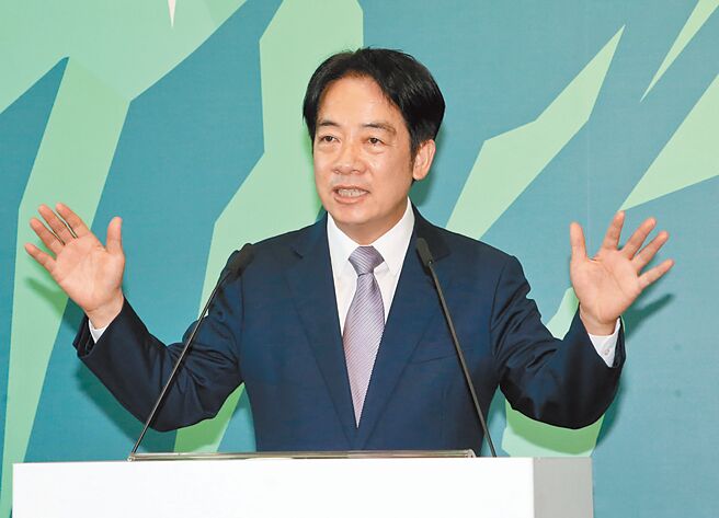 2024年臺灣地區(qū)領(lǐng)導(dǎo)人選舉民進黨參選人賴清德。（圖源：臺灣《中國時報》）