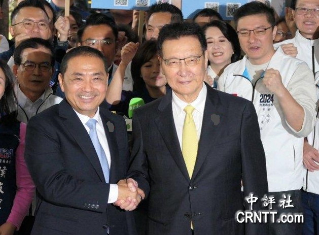 國民黨2024候選人侯友宜、副手趙少康完成參選登記，大批支持者到場相挺