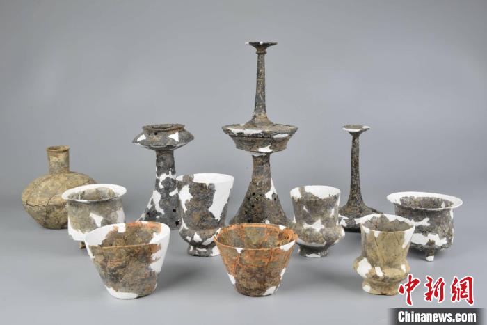 城河遺址出土的部分器物。國家文物局供圖