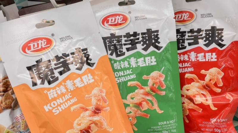 圖為魔芋爽。圖片來源：臺灣《聯(lián)合報》楊雅婷攝。