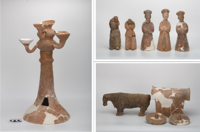 北城村墓地出土的陶俑。（圖源：國(guó)家文物局）