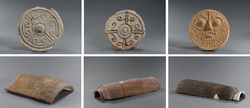 渡頭古城遺址出土的陶瓦。（圖源：國(guó)際文物局）