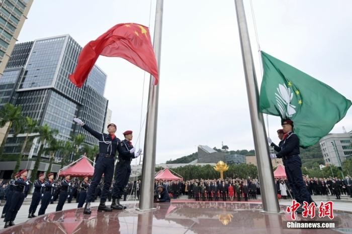 資料圖：圖為慶祝澳門回歸祖國24周年升旗儀式。