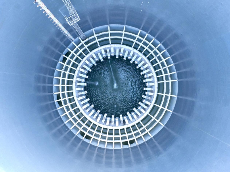 珠三角工程鯉魚洲高位水池俯視圖。受訪者供圖