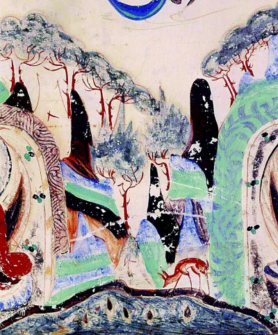 山水無(wú)聲壁上觀——敦煌早期壁畫(huà)中的配景山水 山水無(wú)聲壁上觀——敦煌早期壁畫(huà)中的配景山水