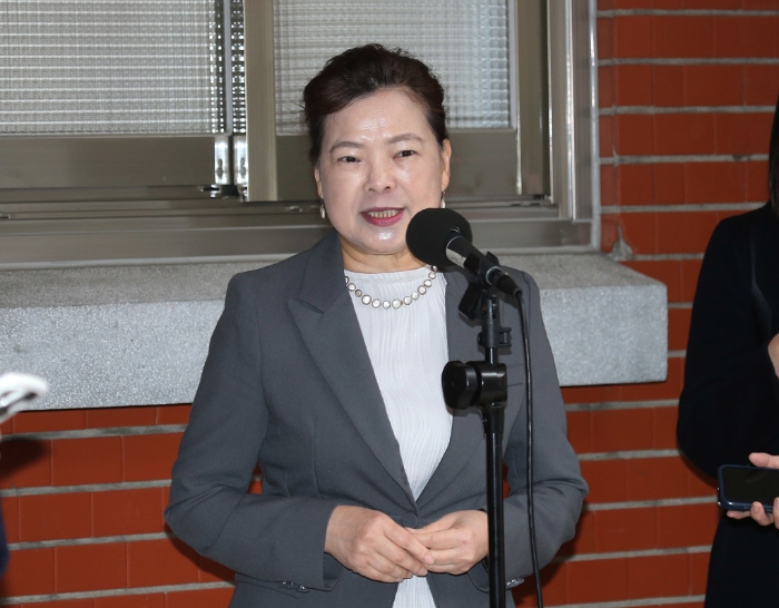 經(jīng)濟部長王美花14日前往立法院備詢。（姚志平攝）