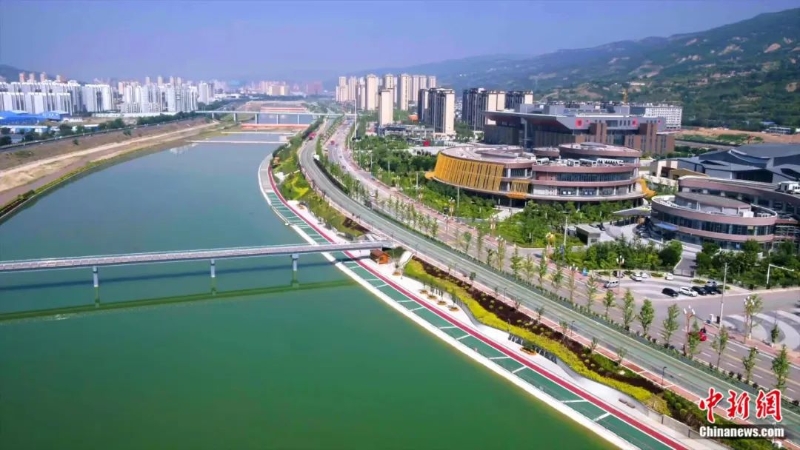 航拍天水景色。天水市委宣傳部供圖