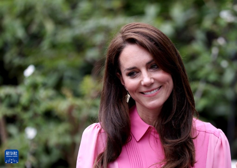 2023年5月22日，凱特王妃在英國倫敦參加切爾西花展媒體日（資料照片）。新華社記者 李穎 攝