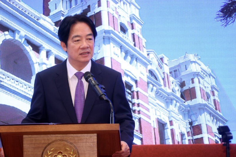 臺灣地區(qū)領導人賴清德。（圖源：臺灣“中央社”）