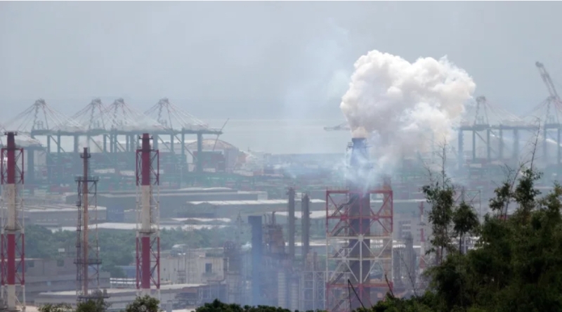 臺灣高雄市大林蒲石化廠。（圖源：臺灣《聯(lián)合報》）