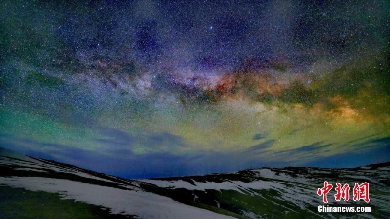 賞額爾古納冬夜里的璀璨星空