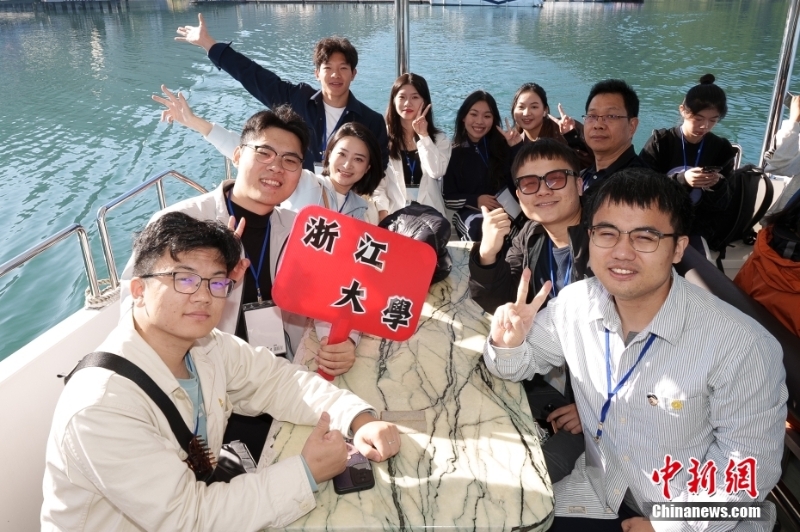 大陸高校師生體驗棒球、游覽日月潭