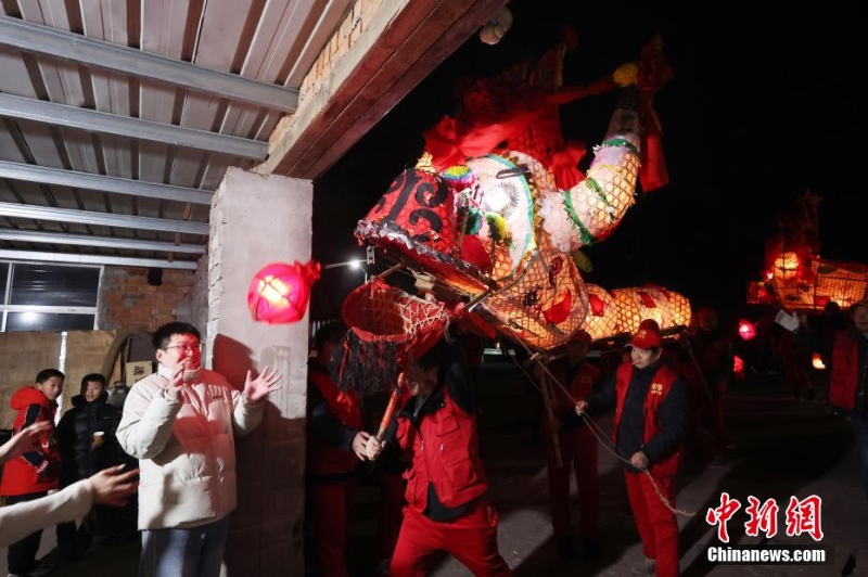 (新春見聞)南京溧水“雙龍”巡村“鬧新春”