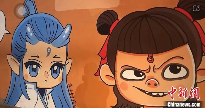 從銀幕走向街頭石家莊哪吒墻繪火了