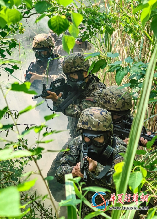 1、官兵開展山林地搜索。施晨洲 攝_副本