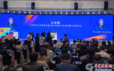 臺灣商業(yè)總會青委會副主委莊承霖發(fā)言