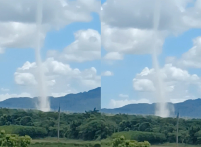 臺東縱谷地區(qū)驚見龍卷風