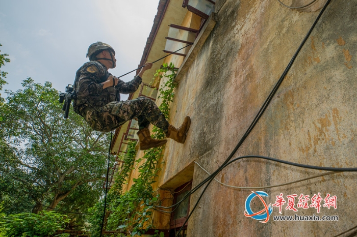 圖10.武警官兵在進(jìn)行索降追敵_副本